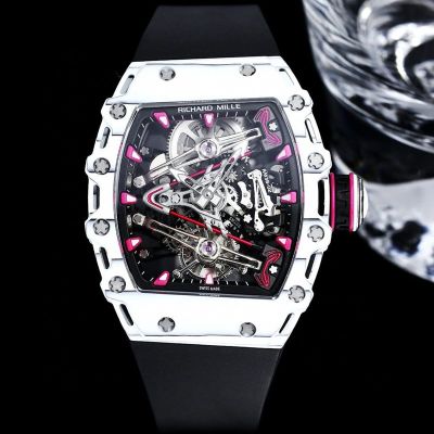 Richard Mille RM 38-02 Tourbillon Bubba Watson Black / White carbon fiber Watch